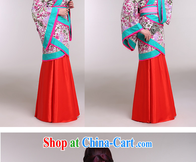 Costumed clothing, clothing women's clothing music were deeply Yi Han Dynasty portrait costumes Princess maid service performance women take the red double-track, served both code pictures, price, brand platters! Elections are good character, the national distribution, so why buy now enjoy more preferential! Health