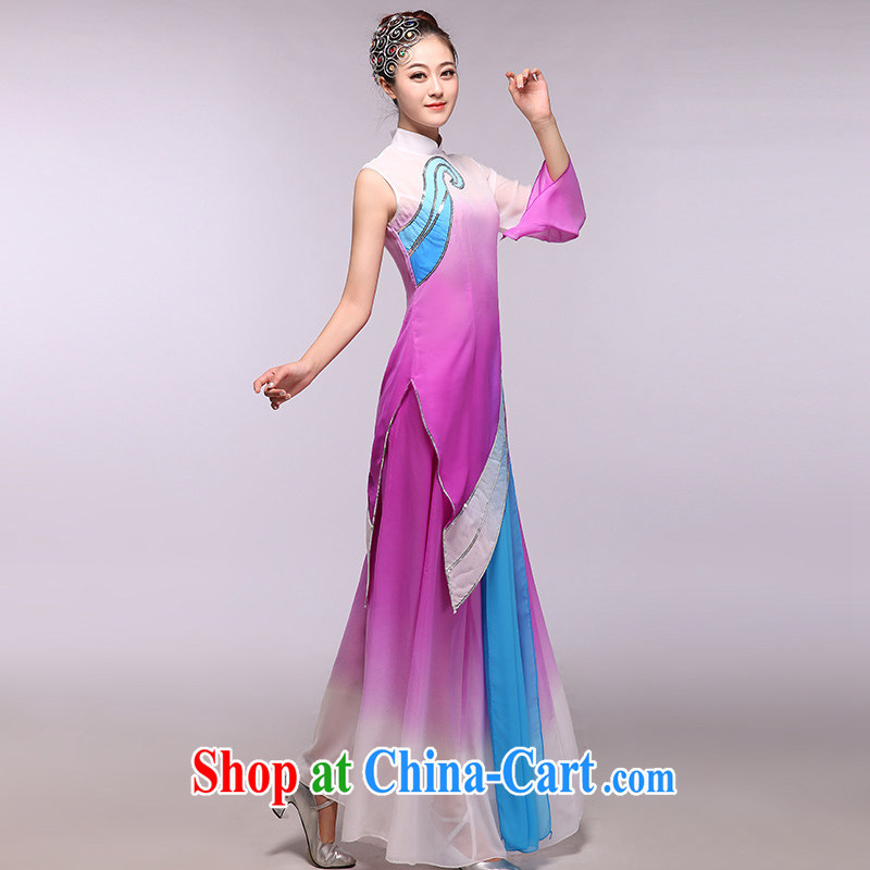 The rain in 2015 as soon as possible new violet gradient snow woven dance clothing classic national costumes purple XXXL, music, and shopping on the Internet