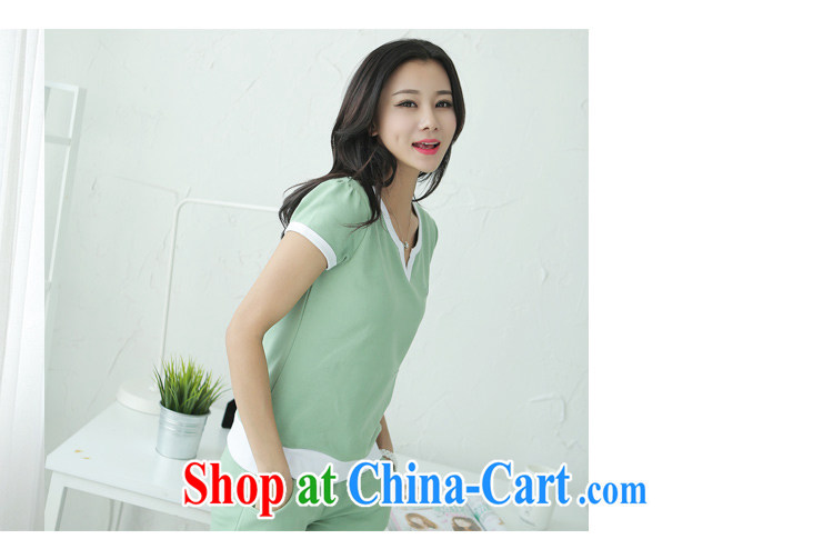 Feng Yi cotton ornaments, new stripes stitching short-sleeve T-shirt + stylish shorts Sports & Leisure package Women 8105 N A 815 light green are code pictures, price, brand platters! Elections are good character, the national distribution, so why buy now enjoy more preferential! Health