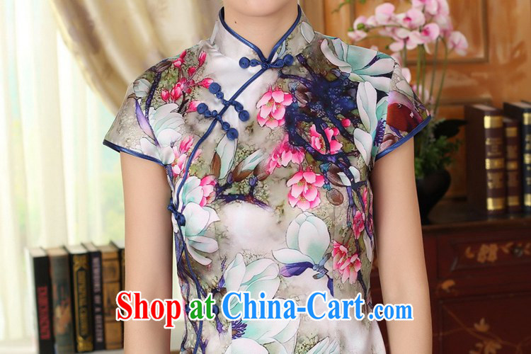 In accordance with the situation in stylish new ladies retro improved Chinese Tang with lotus cultivating short-sleeved Chinese cheongsam dress LGD/Z 0018 #picture color 2 XL pictures, price, brand platters! Elections are good character, the national distribution, so why buy now enjoy more preferential! Health