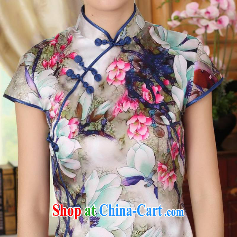 In accordance with the situation in stylish new ladies retro improved Chinese Tang on the lotus cultivating short-sleeved Chinese cheongsam dress LGD/Z 0018 #picture color 2 XL, in accordance with the situation, and, shopping on the Internet