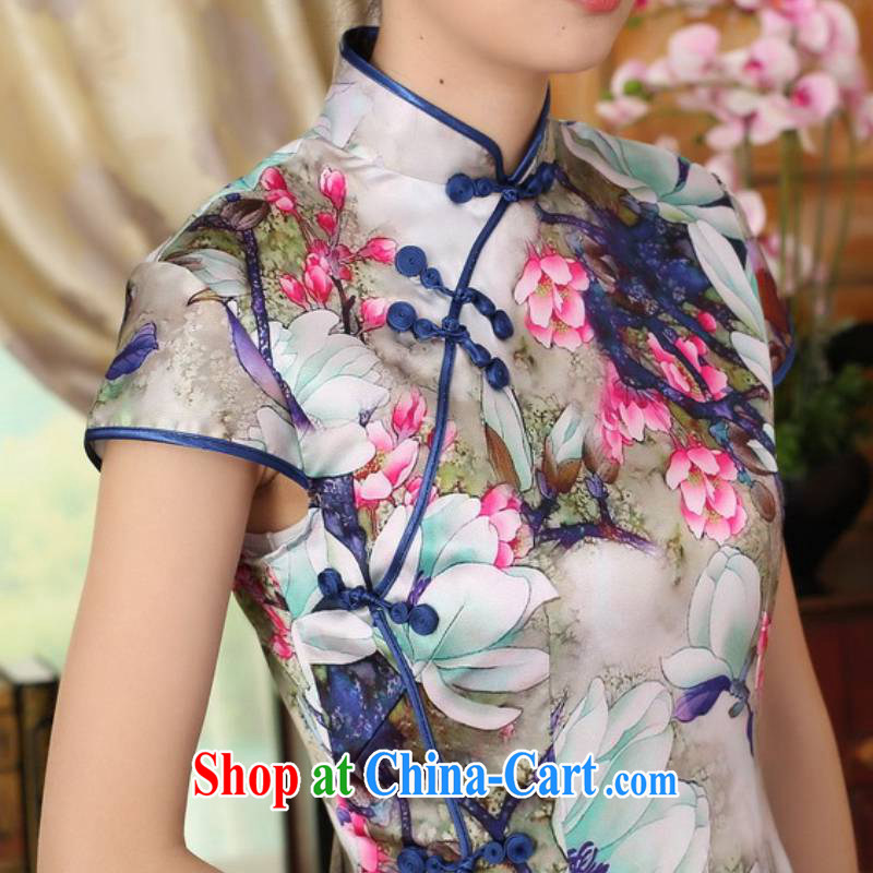 In accordance with the situation in stylish new ladies retro improved Chinese Tang on the lotus cultivating short-sleeved Chinese cheongsam dress LGD/Z 0018 #picture color 2 XL, in accordance with the situation, and, shopping on the Internet