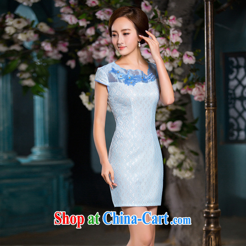 The cross-sectoral Elizabeth elegant and stylish retro lace cheongsam dress arts daily cultivating improved cheongsam dress 2XL, cross-sectoral, Elizabeth, and shopping on the Internet