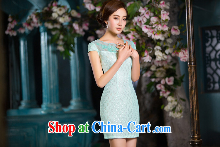 The cross-sectoral sober Elizabeth 2015 summer lace double sexy elegant qipao dresses daily improved cheongsam dress 2XL pictures, price, brand platters! Elections are good character, the national distribution, so why buy now enjoy more preferential! Health
