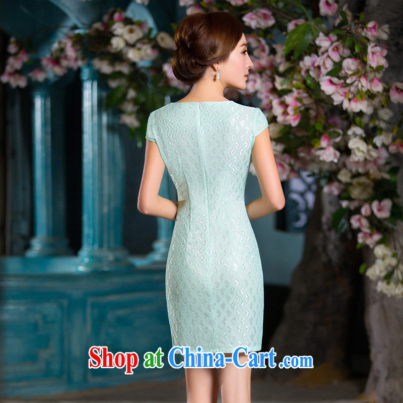 The cross-sectoral sober Elizabeth 2015 summer lace double sexy and elegant qipao dresses daily improved cheongsam dress 2XL, cross-sectoral, Elizabeth, and shopping on the Internet