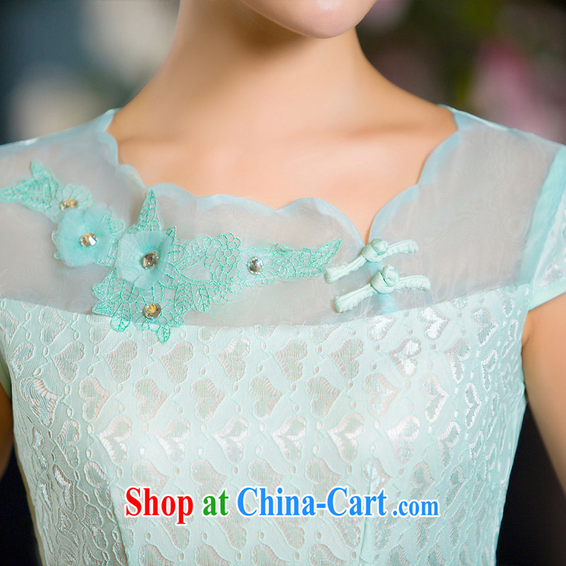 The cross-sectoral sober Elizabeth 2015 summer lace double sexy and elegant qipao dresses daily improved cheongsam dress 2XL, cross-sectoral, Elizabeth, and shopping on the Internet