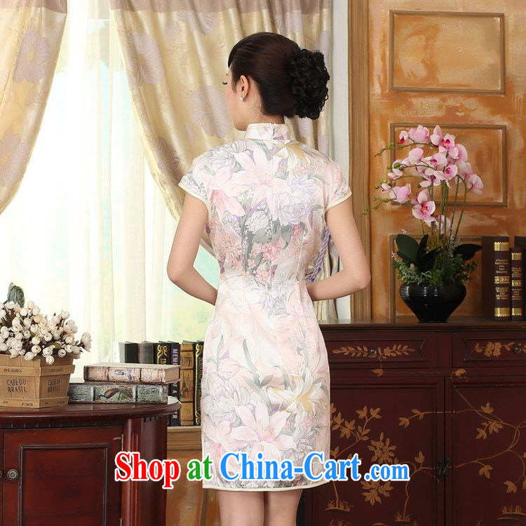 According to fuser new female retro improved Chinese Tang is a tight floral beauty short Chinese qipao dress LGD/Z #0014 figure 2 XL pictures, price, brand platters! Elections are good character, the national distribution, so why buy now enjoy more preferential! Health
