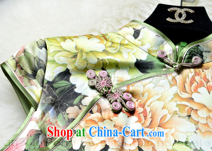 Dresses new European site female 2015 summer new 43,009 peony flowers XL pictures, price, brand platters! Elections are good character, the national distribution, so why buy now enjoy more preferential! Health