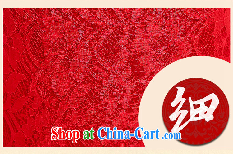 Air Shu Diane 2105 bridal toast clothing dresses summer Chinese wedding dress retro beauty package and cheongsam dress back doors female Red L pictures, price, brand platters! Elections are good character, the national distribution, so why buy now enjoy more preferential! Health