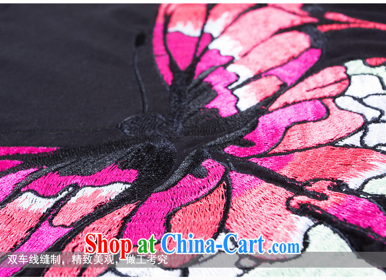 Ya-ting store summer 2015 new, simple and casual female high breathable cotton fabric embroidery 100 ground T pension black L pictures, price, brand platters! Elections are good character, the national distribution, so why buy now enjoy more preferential! Health