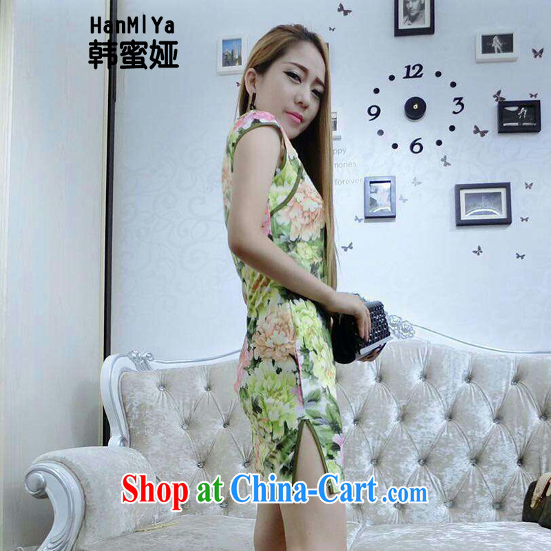 Korean honey Julia (HanMiYa) 2015 new retro sexy night dress up outfit the truck package and tight-fitting dresses DR 32,173 yellow L, Korea honey Julia (HanMiYa), online shopping