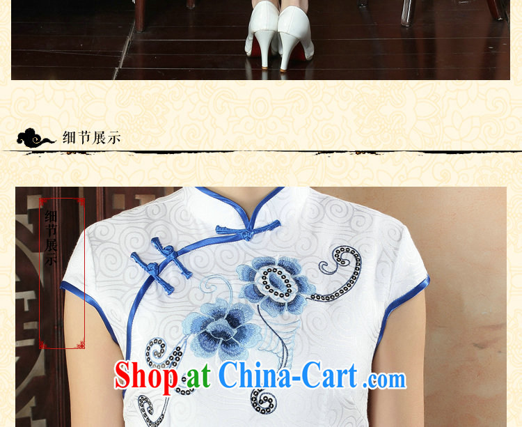 spend the summer, new outfit, Ms. Tang with Chinese improved embroidery, for Pearl, light style short dresses such as the color 2 XL pictures, price, brand platters! Elections are good character, the national distribution, so why buy now enjoy more preferential! Health