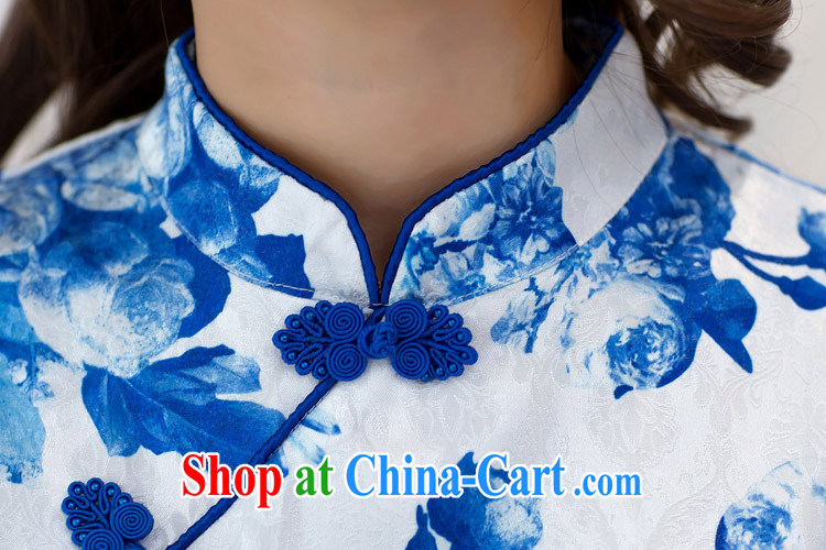 Mansfield, valley, summer 2015 new short-sleeved the forklift truck blue and white porcelain antique cheongsam dress parent-child with mother and daughter summer blue 7 pictures, price, brand platters! Elections are good character, the national distribution, so why buy now enjoy more preferential! Health