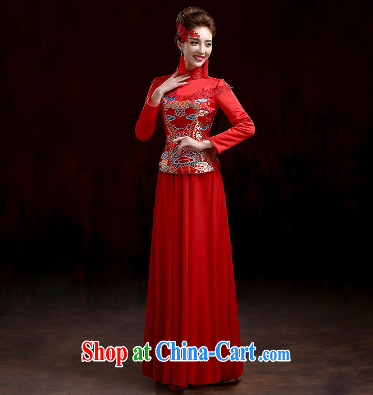 Toast Kit 2015 new stylish red wedding dresses bridal long beauty dress Chinese Dress bridal wedding package red XXXL pictures, price, brand platters! Elections are good character, the national distribution, so why buy now enjoy more preferential! Health