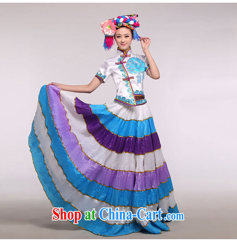 2015 new, Yi, Ms. big skirts featured national costume national dances such as the large pictures, price, brand platters! Elections are good character, the national distribution, so why buy now enjoy more preferential! Health
