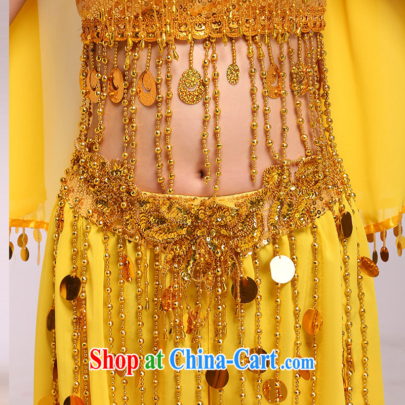 A belly dance Xinjiang Dance India dance Grand Uygur dance serving minority clothing gold M, music, and shopping on the Internet