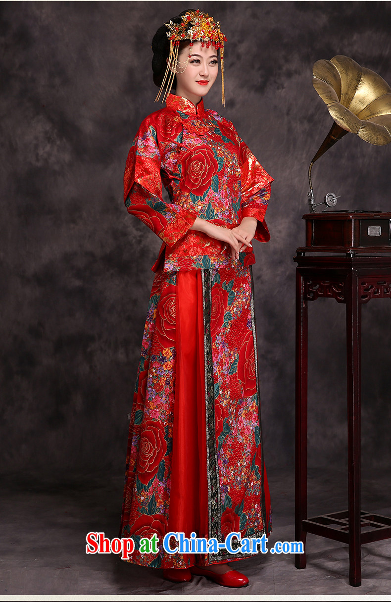 Show groups serving costumed wedding Service Bridal married Yi Chinese wedding dress, the wedding service of Korea, toast serving mulberry cloth-su wo L pictures, price, brand platters! Elections are good character, the national distribution, so why buy now enjoy more preferential! Health