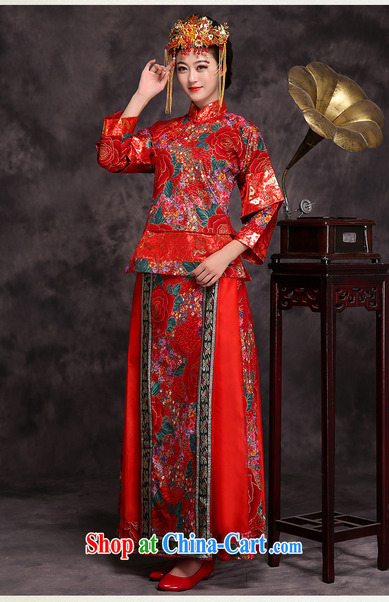 Show groups serving costumed wedding Service Bridal married Yi Chinese wedding dress, the wedding service of Korea, toast serving mulberry cloth-su wo L pictures, price, brand platters! Elections are good character, the national distribution, so why buy now enjoy more preferential! Health