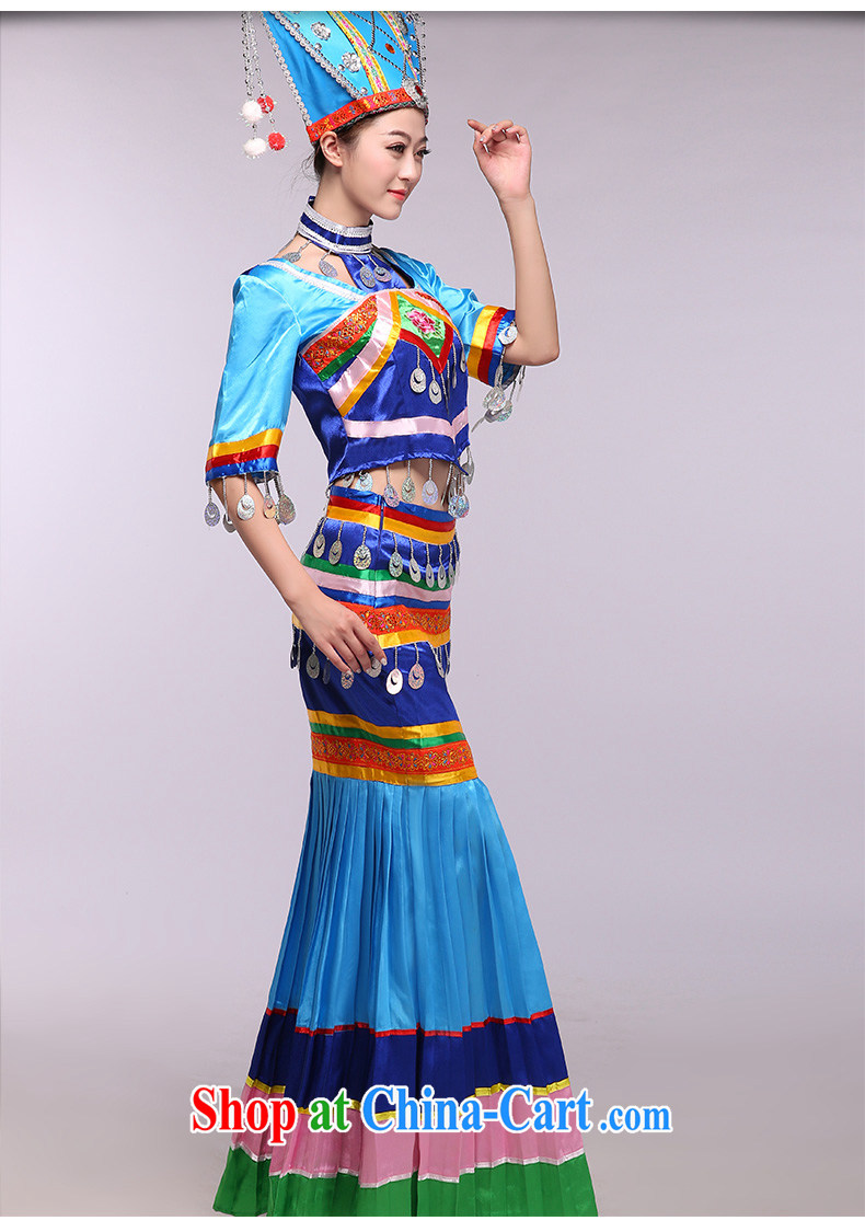 The blue Zhuang -- 2015 new Zhuang costumes classical national costumes dance clothing blue XXXL pictures, price, brand platters! Elections are good character, the national distribution, so why buy now enjoy more preferential! Health