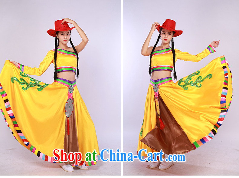 William So dance apparel women's most stunning National Air Show clothing Tibetan dance costumes orange L pictures, price, brand platters! Elections are good character, the national distribution, so why buy now enjoy more preferential! Health
