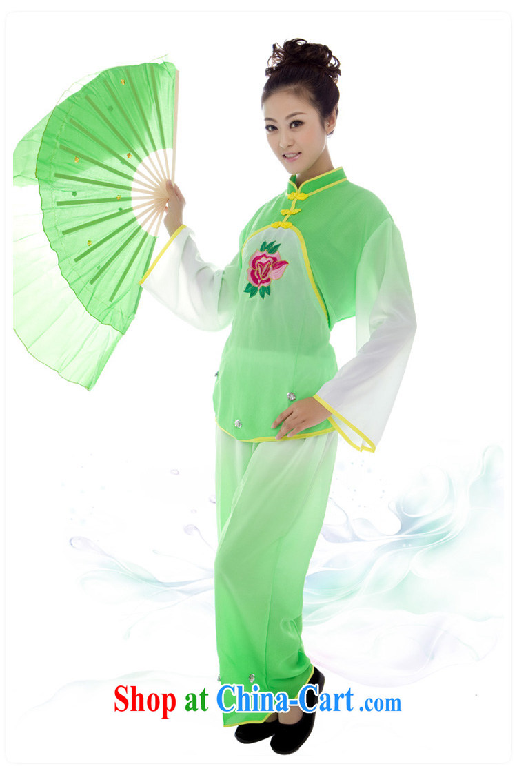 yangko dance costumes female national service stage with opening Dance Square dance Fan Dance Lime Green large Peony are code pictures, price, brand platters! Elections are good character, the national distribution, so why buy now enjoy more preferential! Health