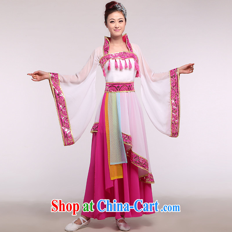 Service performed classical dance clothing ethnic clothing portraying Yang Kuei-fei on stage dance serving the Tang Dynasty dance clothing such as the color of the music, and, shopping on the Internet