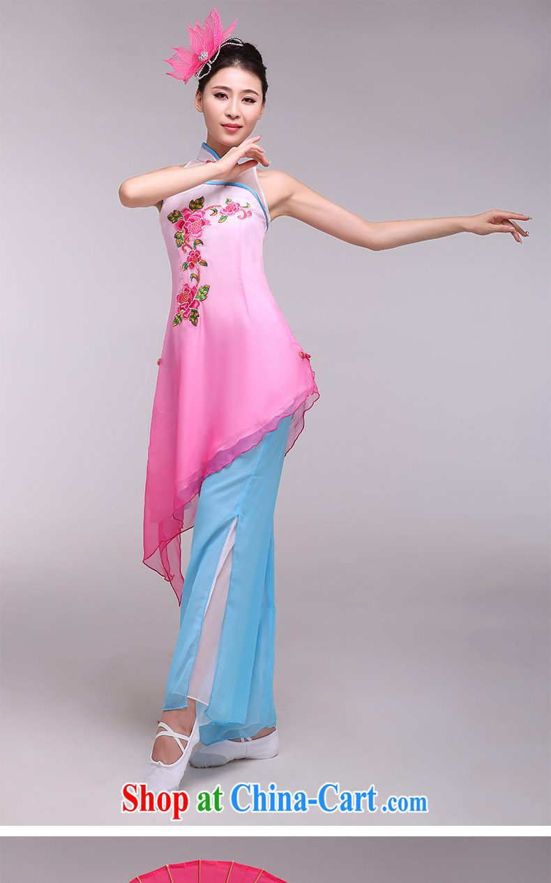 national costumes stage costumes female classical dance fans dance clothing bamboo following dance clothing pink L pictures, price, brand platters! Elections are good character, the national distribution, so why buy now enjoy more preferential! Health