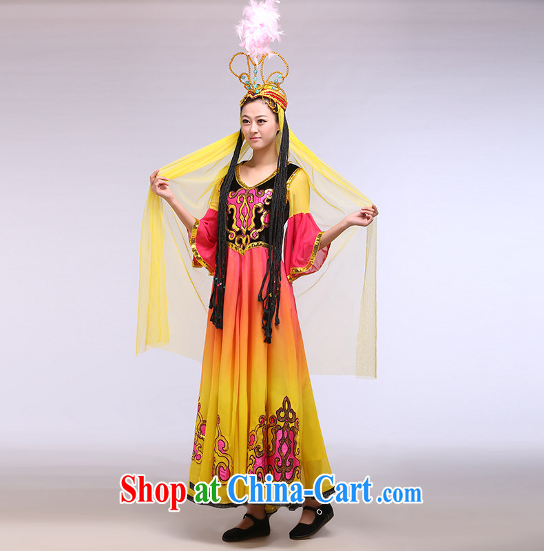 Xinjiang Uygur dance clothing Girls show clothing and ornaments national costumes beautiful girl figure color L pictures, price, brand platters! Elections are good character, the national distribution, so why buy now enjoy more preferential! Health