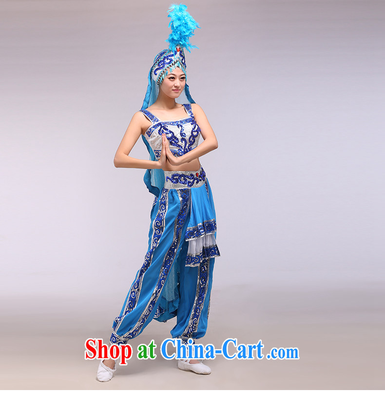 Xinjiang dance performances serving female Xinjiang Dance minority and modern dance Xinjiang love blue L pictures, price, brand platters! Elections are good character, the national distribution, so why buy now enjoy more preferential! Health