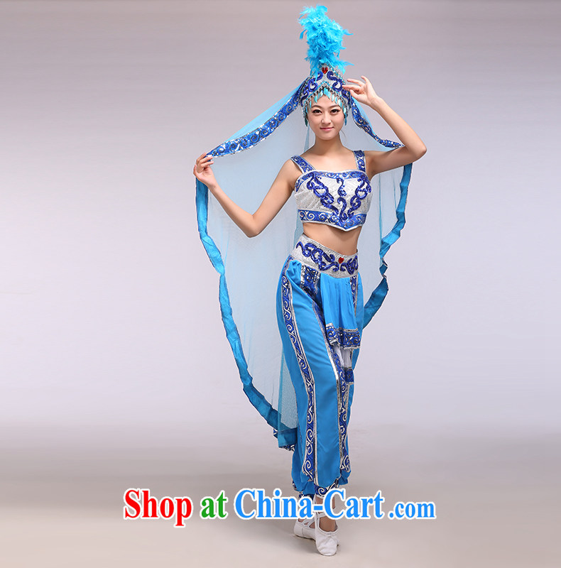 Xinjiang dance performances serving female Xinjiang Dance minority and modern dance Xinjiang love blue L pictures, price, brand platters! Elections are good character, the national distribution, so why buy now enjoy more preferential! Health