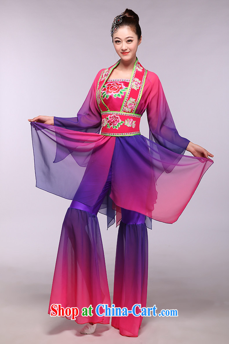 Dance Fashion Show clothing female national costume stage with classical dance costumes the dance Fan Dance purple L number for brassieres 2 feet 3 pictures, price, brand platters! Elections are good character, the national distribution, so why buy now enjoy more preferential! Health