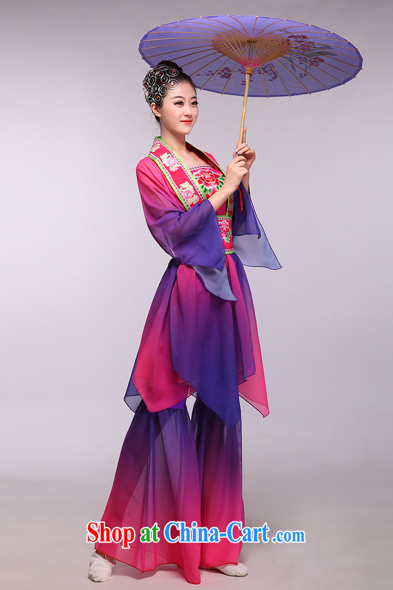Dance Fashion Show clothing female national costume stage with classical dance costumes the dance Fan Dance purple L number for brassieres 2 feet 3 pictures, price, brand platters! Elections are good character, the national distribution, so why buy now enjoy more preferential! Health