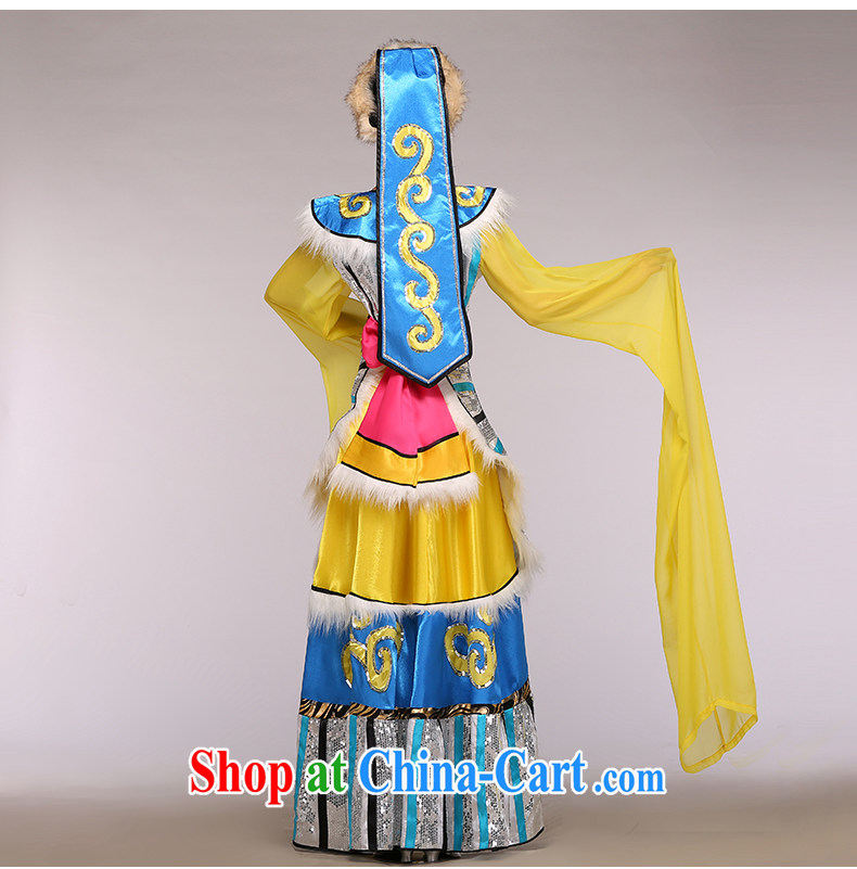 Tibetan ethnic costumes female stage with new dance clothes cuff water service performance stage performance service blue large pictures, price, brand platters! Elections are good character, the national distribution, so why buy now enjoy more preferential! Health