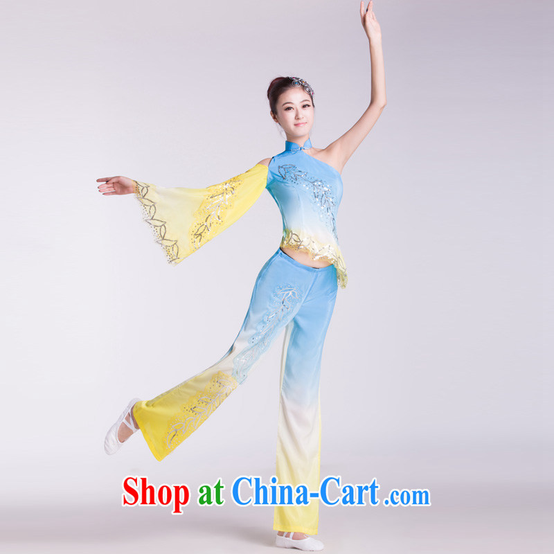 Fan Dance costumes female classical dance clothing Dance Square dance spares new national service such as the L, music, and shopping on the Internet