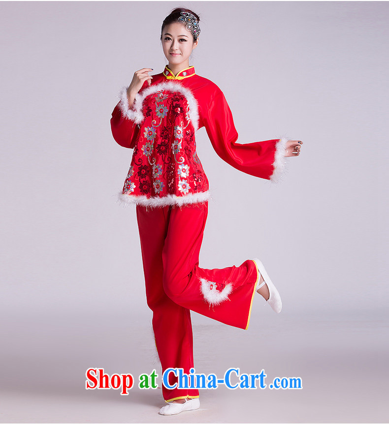 Yangge clothing costumes new paragraph 2, the fan Dance Square dance folk dance of serving red L pictures, price, brand platters! Elections are good character, the national distribution, so why buy now enjoy more preferential! Health