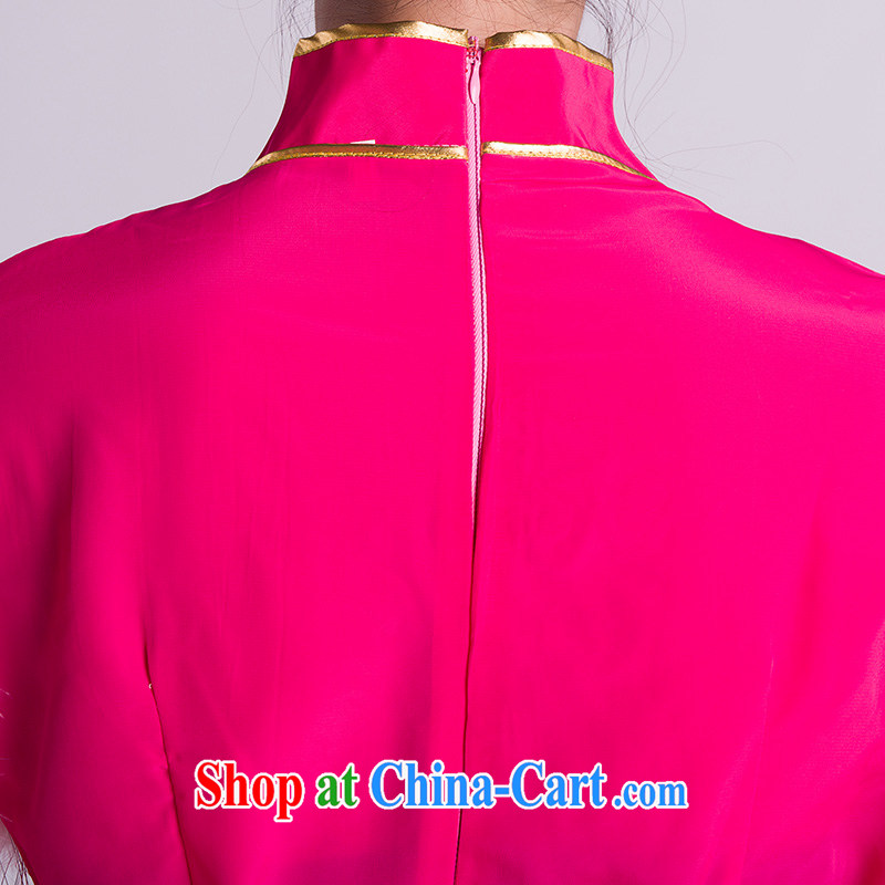 Yangge clothing costumes new paragraph 2, the fan Dance Square dance folk dance of serving red L, music, and shopping on the Internet