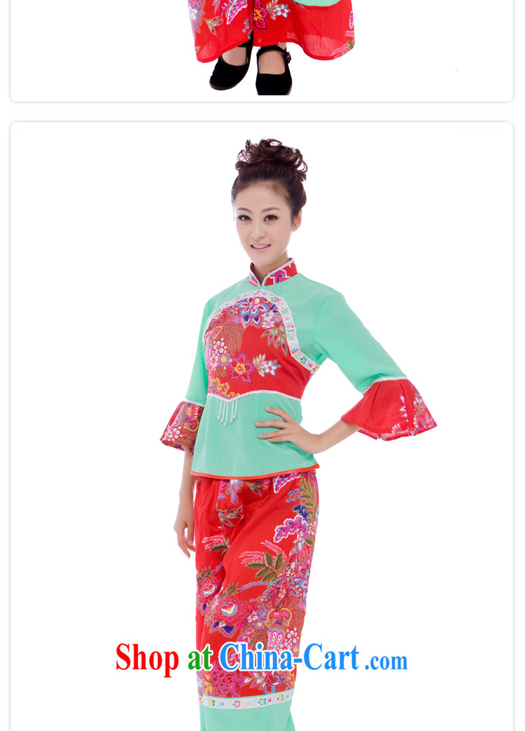 Yangge clothing special dance costumes and performances stage costumes Janggu clothing red floral XL pictures, price, brand platters! Elections are good character, the national distribution, so why buy now enjoy more preferential! Health