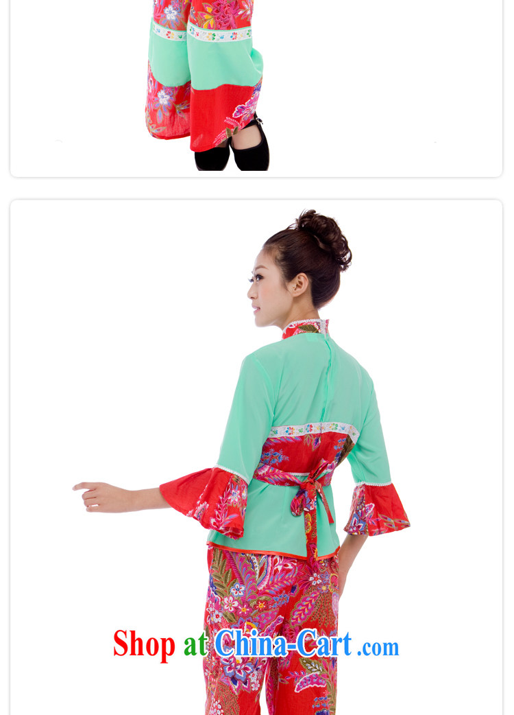 Yangge clothing special dance costumes and performances stage costumes Janggu clothing red floral XL pictures, price, brand platters! Elections are good character, the national distribution, so why buy now enjoy more preferential! Health