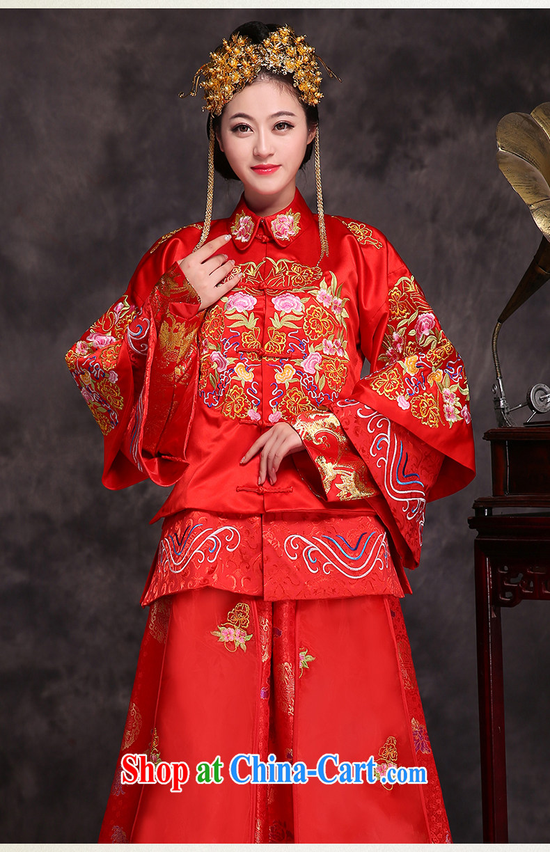 Costumed wedding service and elegant Chinese Shuangxi Sau WO Service Bridal dress Chinese dress uniform toasting red XL (chest of skirt 108 elastic) pictures, price, brand platters! Elections are good character, the national distribution, so why buy now enjoy more preferential! Health