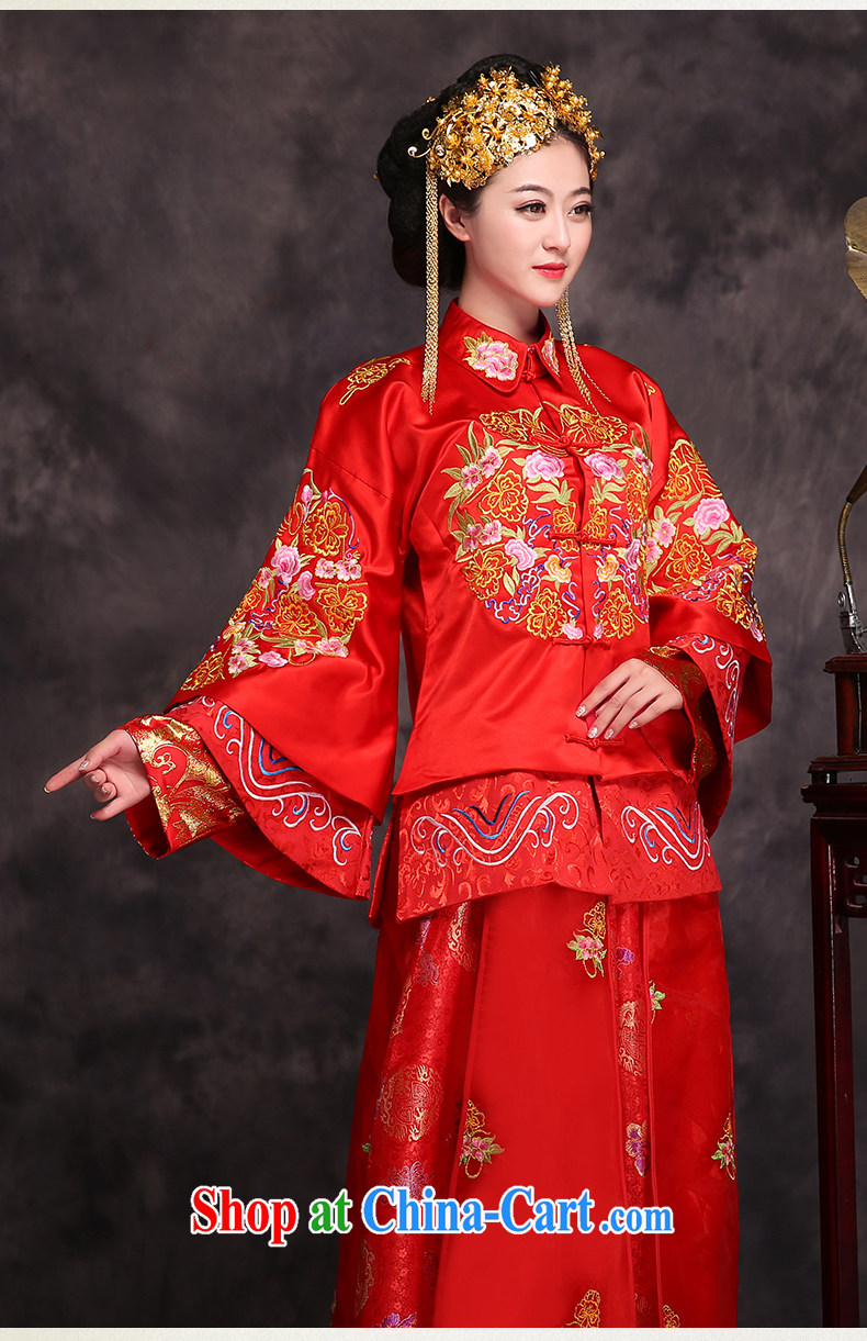 Costumed wedding service and elegant Chinese Shuangxi Sau WO Service Bridal dress Chinese dress uniform toasting red XL (chest of skirt 108 elastic) pictures, price, brand platters! Elections are good character, the national distribution, so why buy now enjoy more preferential! Health