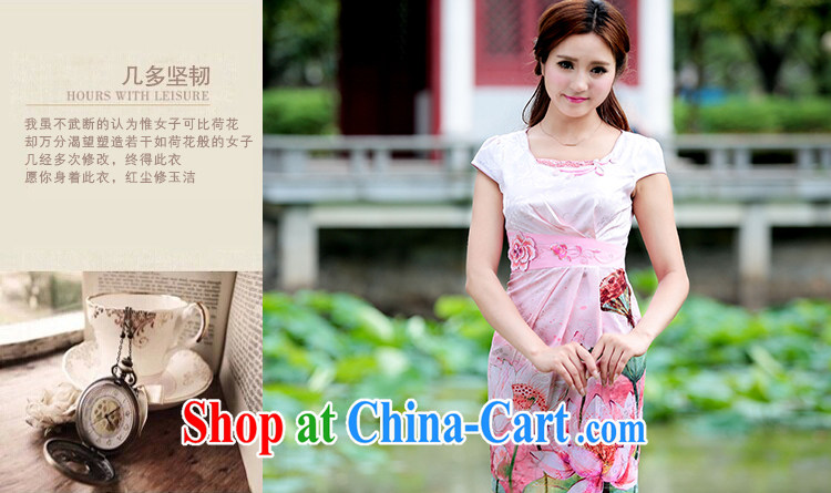 The US, Stephen D cheongsam dress retro dress improved stylish summer short cheongsam dress F 2012 dresses cheongsam beauty graphics thin new dresses cheongsam pink XL pictures, price, brand platters! Elections are good character, the national distribution, so why buy now enjoy more preferential! Health