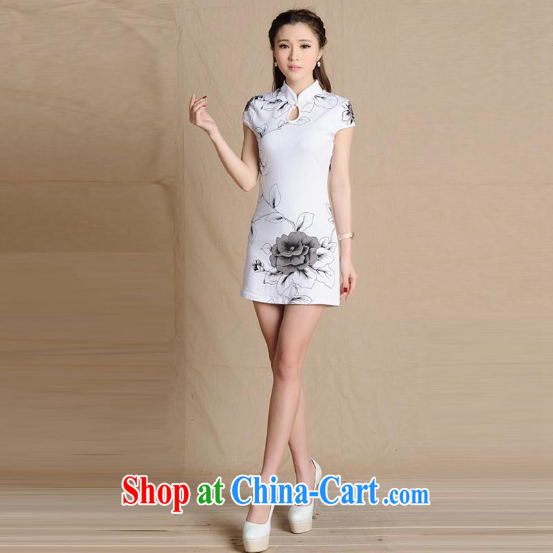 Sweet 1000 according to 2015 National wind painting beauty antique dresses cotton female figure color XXL, sweet 1000 (TIANMIQIANYI), online shopping