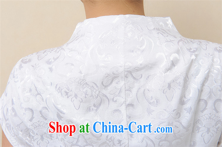 Putin's clone 2015 summer cotton Ma Tang fitted T-shirt retro embroidery flowers, short-sleeved larger female LB - WCY - 2098 white XXXXL pictures, price, brand platters! Elections are good character, the national distribution, so why buy now enjoy more preferential! Health