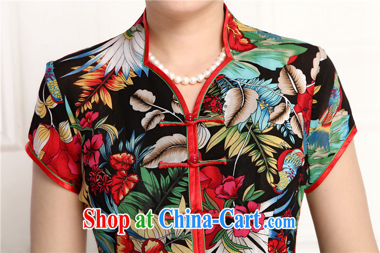 Vladimir Putin's 2015 clone the code female summer Chinese female T-shirt retro stamp duty, short jacket, stylish short-sleeve LB - WCY - 2061 black XXXXXL pictures, price, brand platters! Elections are good character, the national distribution, so why buy now enjoy more preferential! Health