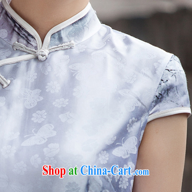 A property, China wind outfit summer 2015 new painting classic short-sleeved improved cheongsam dress XXL, property, language (wuyouwuyu), shopping on the Internet