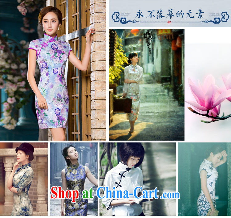 Love Life, for retro 2015 summer New Beauty video thin package and improved cheongsam stamp the forklift truck dresses light purple XL pictures, price, brand platters! Elections are good character, the national distribution, so why buy now enjoy more preferential! Health