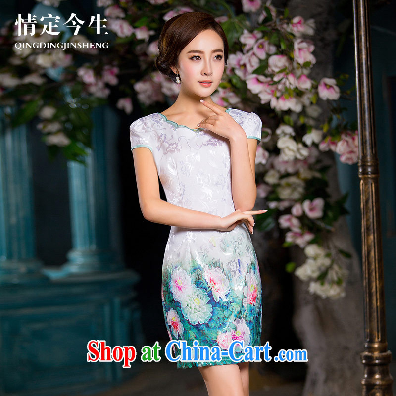 Love Life summer 2015 new improved qipao skirts dresses lady beauty routine suits China wind short-sleeved picture color XL