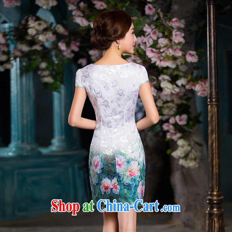 Love Life summer 2015 new improved cheongsam short skirts dresses lady beauty routine suits China wind short-sleeved picture color XL, love life, and shopping on the Internet