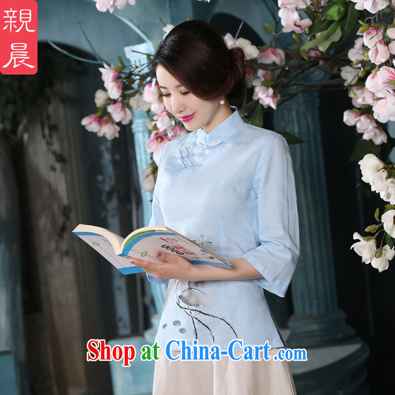 pro-am 2015 new spring and summer with daily fashion short retro improved cuff in Yau Ma Tei cotton dress dresses T-shirt T-shirt + skirt XL, the pro-am, shopping on the Internet