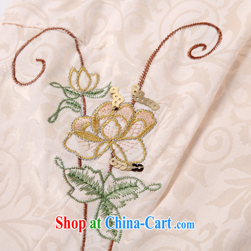 Feng Yi cotton trim 2015 new stylish improved cheongsam dress daily video thin beauty short cheongsam dress, 1122 518 B apricot . XXL, Feng Yi cotton ornaments, online shopping